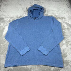 Gap Pullover Men's 2XL Blue Hooded Ribbed Sweatshirt Casual Hoodie